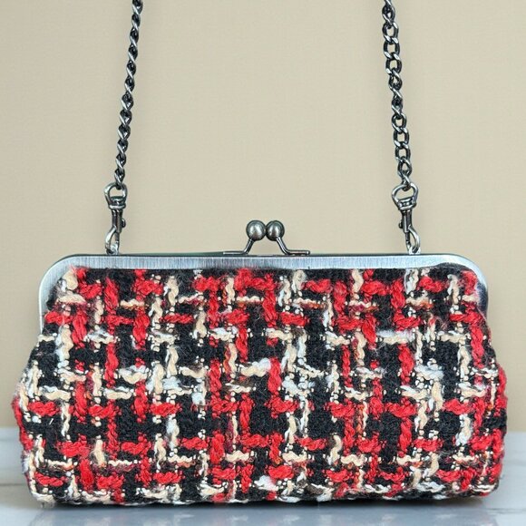 Patricia Nash Potenaz Kisslock Boucle Framed Clutch Shoulder Bag - New - Picture 4 of 13